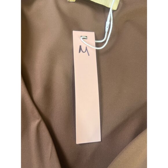 Qinsen Bodysuit Womens Medium Chocolate Brown Long Sleeve New - Picture 6 of 9